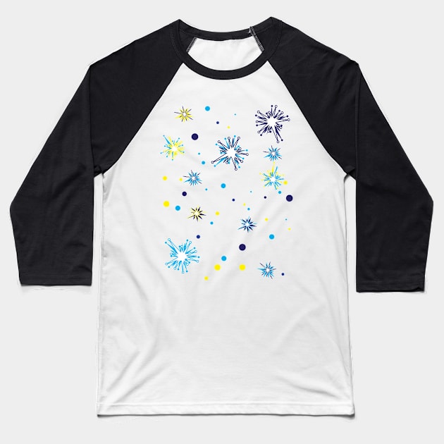 Starburst Baseball T-Shirt by GrumpyDog